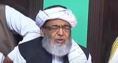 حافظ حسین احمد 2 سال قبل پارٹی پالیسی کی خلاف ورزی پر برطرف کیے گئے تھے۔فائل فوٹو