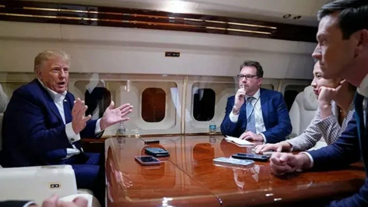 یہ واقعہ 25 مارچ کو ٹیکساس کے واکو سٹی ایئر پورٹ پر ڈونلڈ ٹرمپ کی انتخابی ریلی کے بعد پیش آیا۔ فائل فوٹو