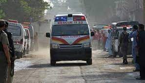 ریسکیو حکام نے لاشوں اور زخمیوں کو تحصیل ہیڈ کوارٹر اسپتال جام پور منتقل کر دیا گیا، فائل فوٹو