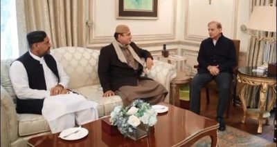 دونوں ارکان اسمبلی نے لاہور میں ن لیگ کے صدر شہباز شریف سے ملاقات کی، فائل فوٹو
