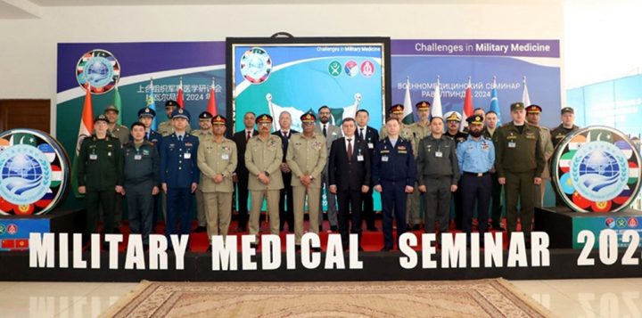 جنرل ساحر شمشاد مرزا نے ایس سی او ممبر ممالک کے سیمینار کے افتتاحی اجلاس میں شرکت کی، فائل فوٹو