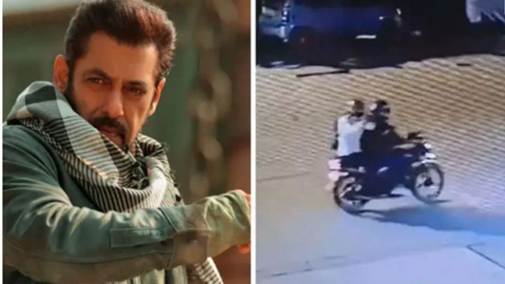  گزشتہ روز سلمان خان کی رہائش گاہ کے باہر موٹر سائیکل سوار ہیلمٹ پہنے 2 افراد نے فائرنگ کی تھی، فائل فوٹو