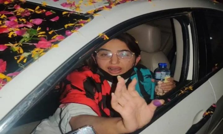 سیمابیہ طاہر 26 نومبر احتجاج کے سلسلے میں درج مقدمہ میں مطلوب تھی، فائل فوٹو