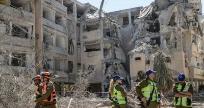 ایرانی میزائل حملوں سے اسرائیل میں غزہ جیسی تباہی ، فوٹو انٹرنیشنل میڈیا