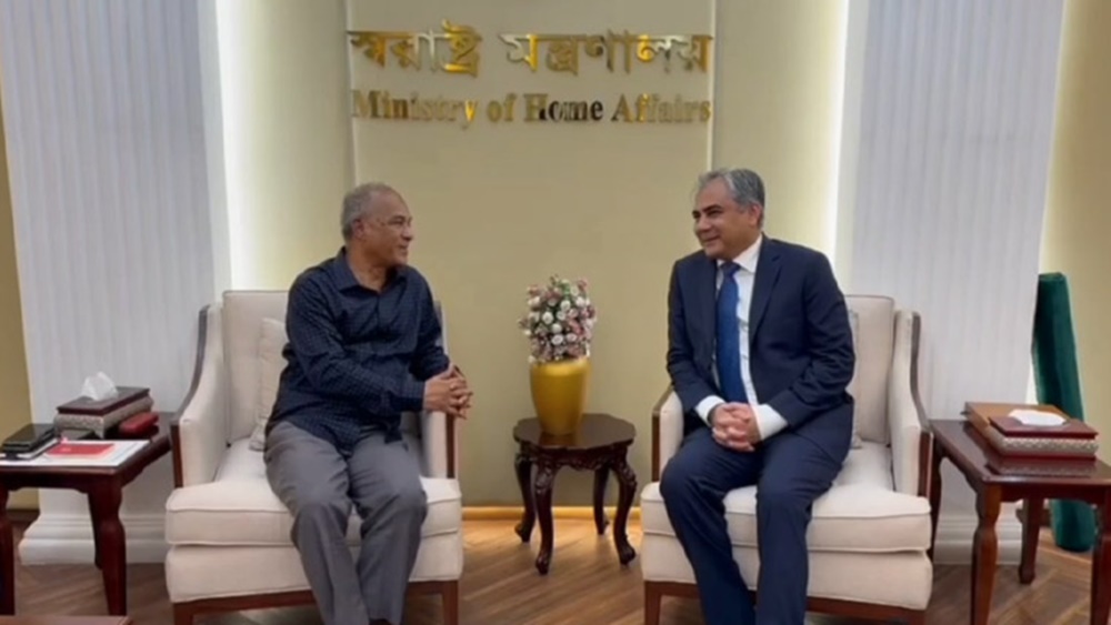 لیفٹیننٹ جنرل (ر) جہانگیر عالم نے پولیس ٹریننگ کی پیشکش پرپاکستانی ہم منصب محسن نقوی کا شکریہ ادا کیا، فوٹو سرکاری میڈیا