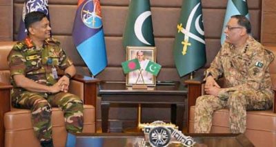 ملاقات کے دوران دونوں فریقوں نے خطے میں موجودہ سیکیورٹی ماحول پر تبادلۂ خیال کیا، فوٹو آئی ایس پی آر