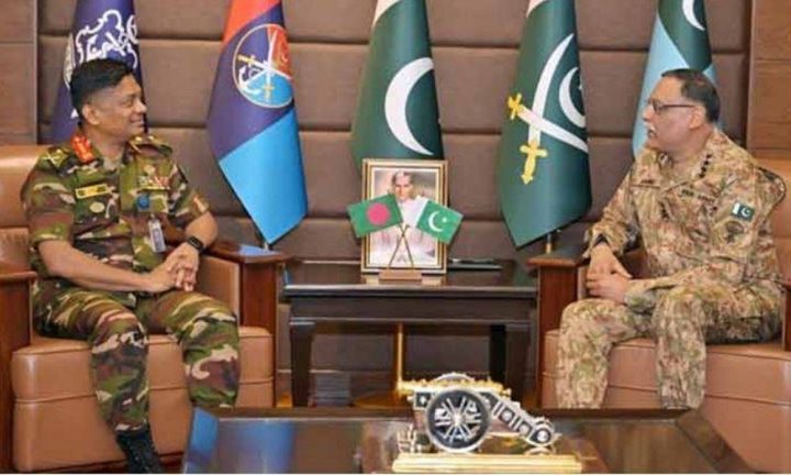 ملاقات کے دوران دونوں فریقوں نے خطے میں موجودہ سیکیورٹی ماحول پر تبادلۂ خیال کیا، فوٹو آئی ایس پی آر