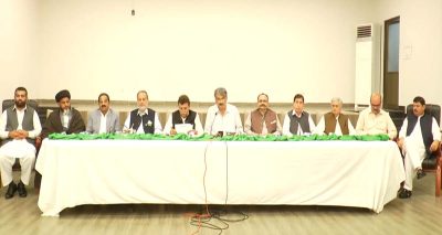 معرکۂ حق کی کامیابی سے بھارت بوکھلاہٹ کا شکار، اے پی سی اعلامیہ