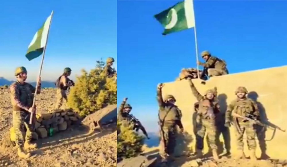 فلیگ پوسٹ پر افغان پرچم اتار کر پاکستان کا جھنڈا لہرانے کی ویڈیو وائرل