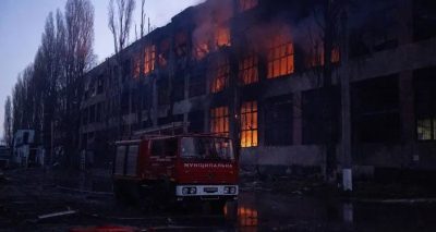 روسی حملے کے بعد یوکرینی میڈیا کی تصویر