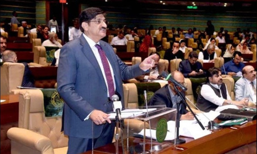 وزیر اعلی سندھ مراد علی شاہ بجٹ پیش کر رہے ہیں