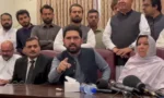 وزیراعلیٰ خیبرپختونخوا پریس کانفرنس کر رہے ہیں