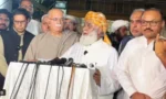 مولانا فضل الرحمان اپوزیشن رہنماؤں سے ملاقات کے بعد پریس کانفرنس کر رہے ہیں