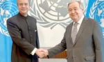 عاصم افتخار کی انتونیو گوتریس سے الوداعی ملاقات