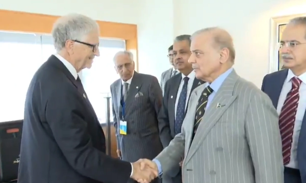 وزیراعظم شہباز شریف کی گیٹس فاؤنڈیشن کے چیئرمین بل گیٹس سے ملاقات