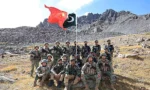 منتکہ پاس پر پاکستان اور چین کی سرحدی فورسز کی مشترکہ گشت کی مشق کا ایک منظر।