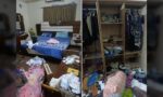 کراچی کے علاقے گلشن اقبال میں ڈکیتی کی واردات کا منظر