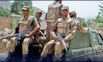 سیکیورٹی فورسز کی دہشتگردوں کے خلاف کارروائی کا نمائشی عکس