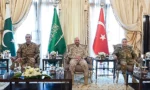 ترکیہ، پاکستان اور سعودی عرب کے فوجی سربراہان ریاض میں اعلیٰ سطح کے اجلاس کے دوران۔