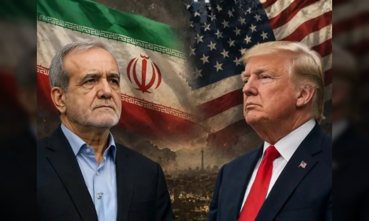 امریکی صدر ڈونلڈ ٹرمپ اور ایرانی صدر مسعود پزشکیان