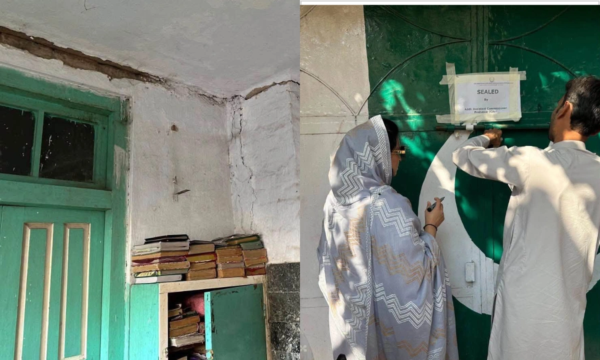 پشاور میں مخدوش عمارتوں کے باعث 4 تعلیمی ادارے سیل