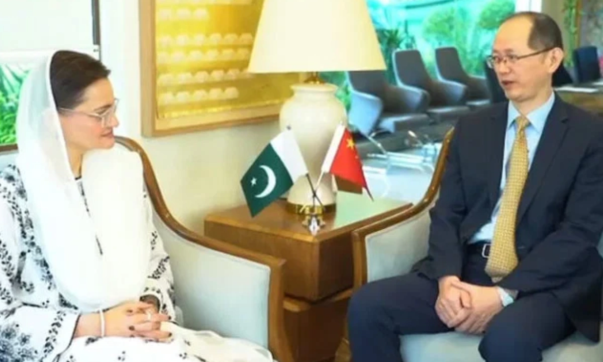 مریم اورنگزیب سے چینی ڈپٹی ہیڈ آف مشن کی ملاقات
