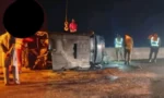 مریدکے میں ایلیٹ فورس کی گاڑی الٹ گئی، ایک جاںبحق، 5 زخمی