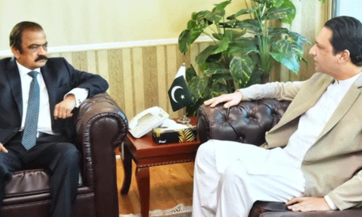 رانا ثناء اللہ سے وزیراعظم آزاد کشمیر کی ملاقات، ترقیاتی امور پر تبادلہ خیال