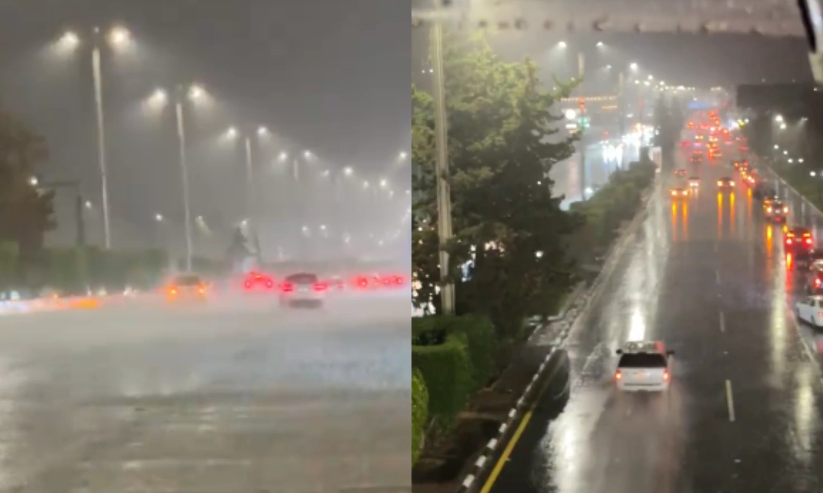 طائف میں موسلادھار بارش، نشیبی علاقے پانی میں ڈوب گئے