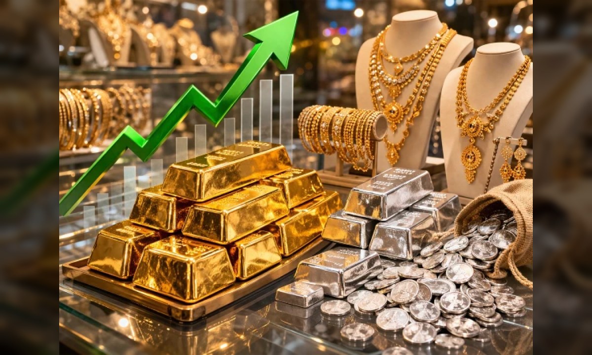 عالمی اور مقامی مارکیٹوں میں سونے کی قیمتوں میں اضافے کا منظر