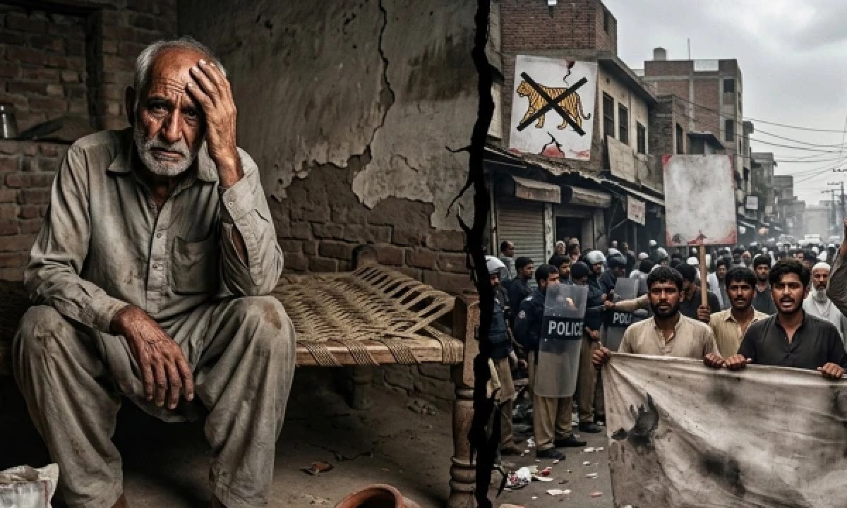 ملک میں بڑھتی ہوئی مہنگائی اور اشیائے ضروریہ کی قیمتوں سے متعلق جاری کردہ اعداد و شمار کا منظر۔