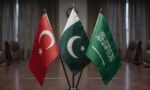 شامی وزیر خارجہ اسعد الشیبانی منامہ ڈائیلاگ کے دوران خطاب کرتے ہوئے