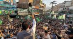 انجینئر امیر مقام مینگورہ کے نشاط چوک میں مسلم لیگ (ن) کے یوم تشکر جلسے سے خطاب کر رہے ہیں