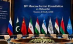 ماسکو فارمیٹ کے آٹھویں مشاورتی اجلاس کا منظر جس میں پاکستان اور افغانستان کے وفود شریک ہوں گے۔