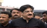 وزیراعلیٰ سندھ سید مراد علی شاہ جام چاکرو میں تقریب سے خطاب اور میڈیا سے گفتگو کر رہے ہیں۔