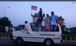 وزیراعلیٰ خیبرپختونخوا کے لانگ مارچ کے دوران سرکاری وسائل کے استعمال اور سکیورٹی صورتحال کا ایک منظر