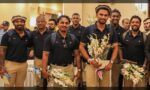 سری لنکن کرکٹ ٹیم کے اسلام آباد آمد پر استقبال کی ایک جھلک